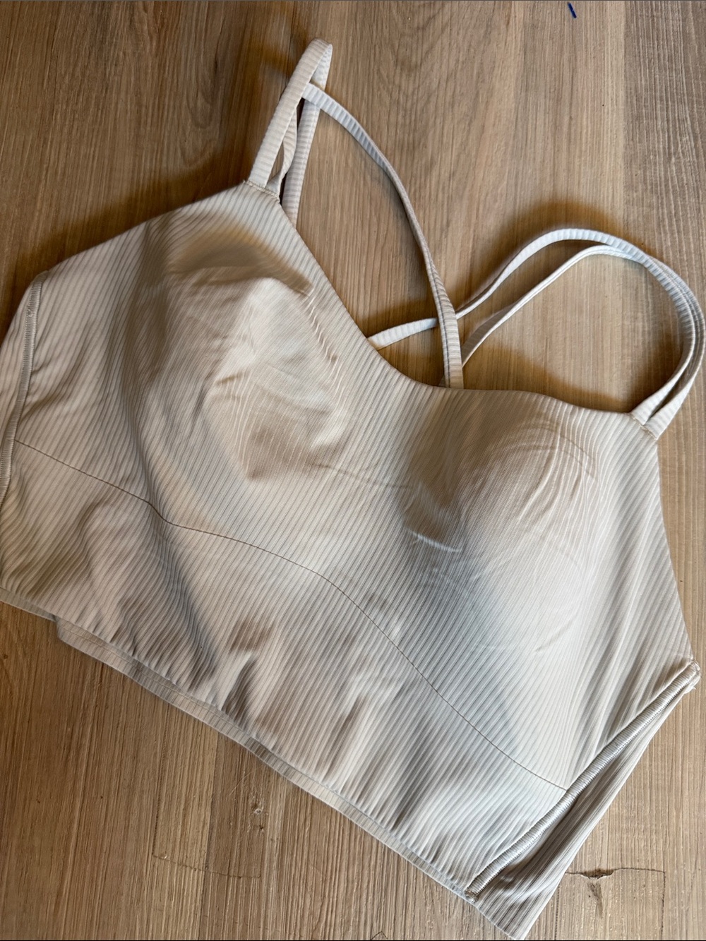 lululemon like a cloud bra Seamless Cream Longline Bralette Top - Women Intimate